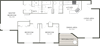 three bedroom apt floor plan
